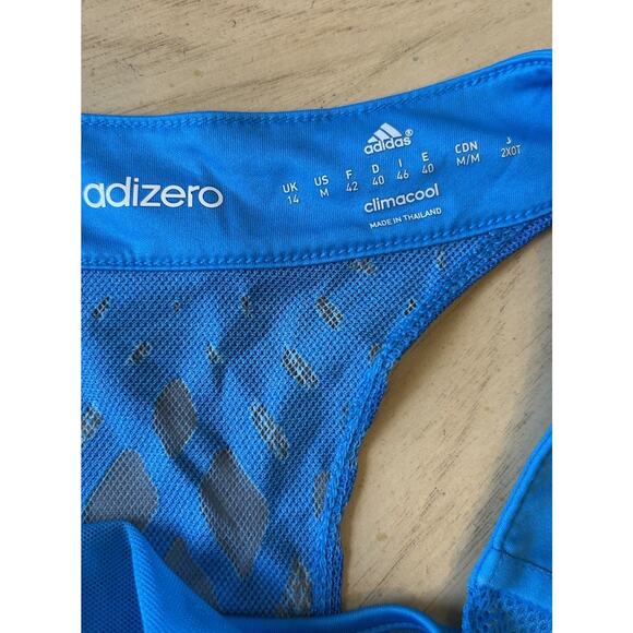 Adidas Mesh Tennis Dress Cowl Neck Sheer Geo Print Ana Ivanovic 2014 Aus Open M - Picture 5 of 12